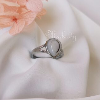 Drop ring in 925 silver