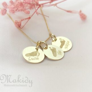 Breast Milk Jewellery Buy Engraving Plate-14mm "Picture" in Gold